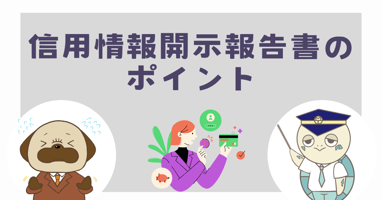 信用情報開示報告書のポイント